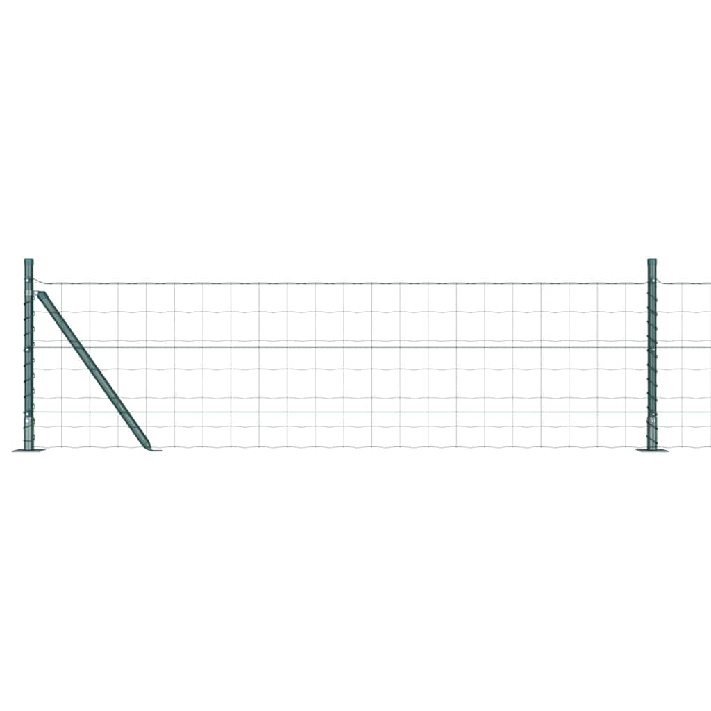 Recinzione con Posto Verde 0,6 x 25 m Acciaio e PVC