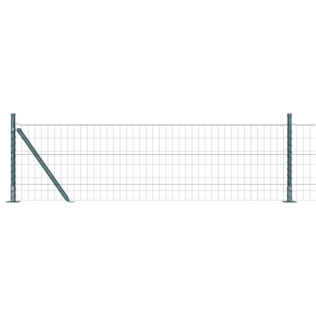 Recinzione con Posto Verde 0,4 x 50 m Acciaio e PVC