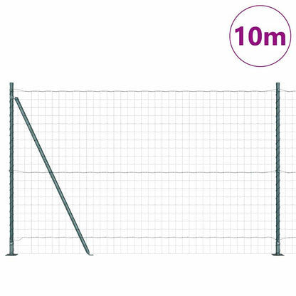 Recinzione con Posto Verde 1,5 x 10 m Acciaio