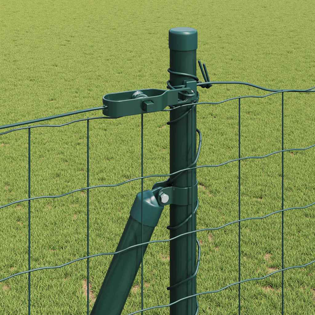 Recinzione con Posto Verde 1,6 x 10 m Acciaio e PVC