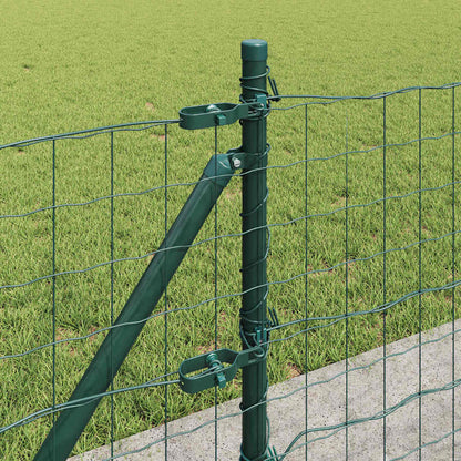 Recinzione con Posto Verde 0,6 x 25 m Acciaio e PVC