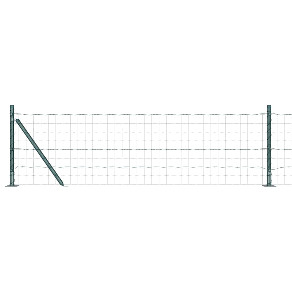Recinzione con Posto Verde 0,6 x 25 m Acciaio e PVC