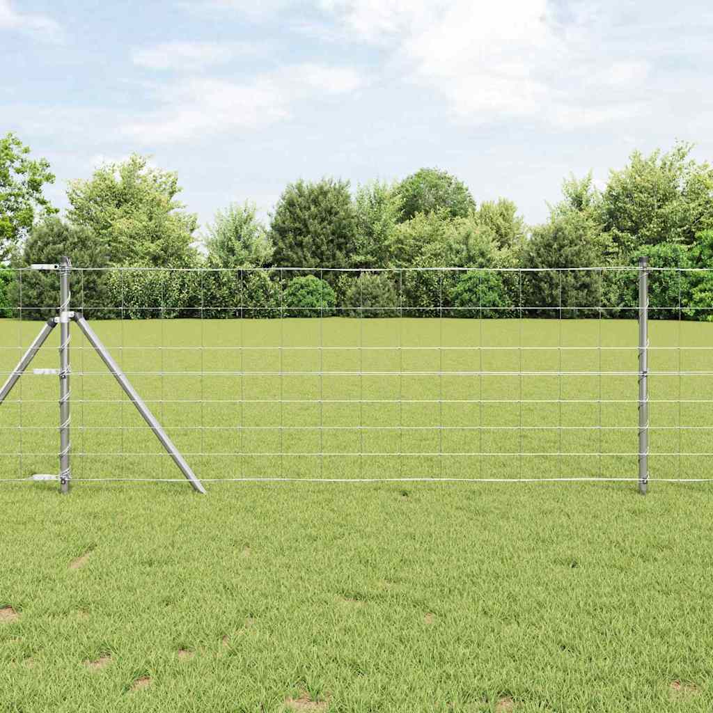 Palo della recinzione Zincato 25 x 0,8 m Acciaio