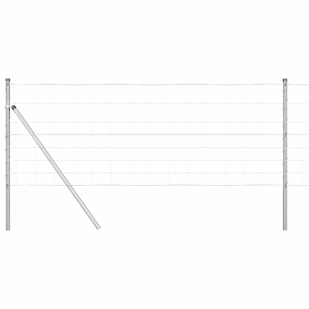 Palo della recinzione Zincato 25 x 0,8 m Acciaio