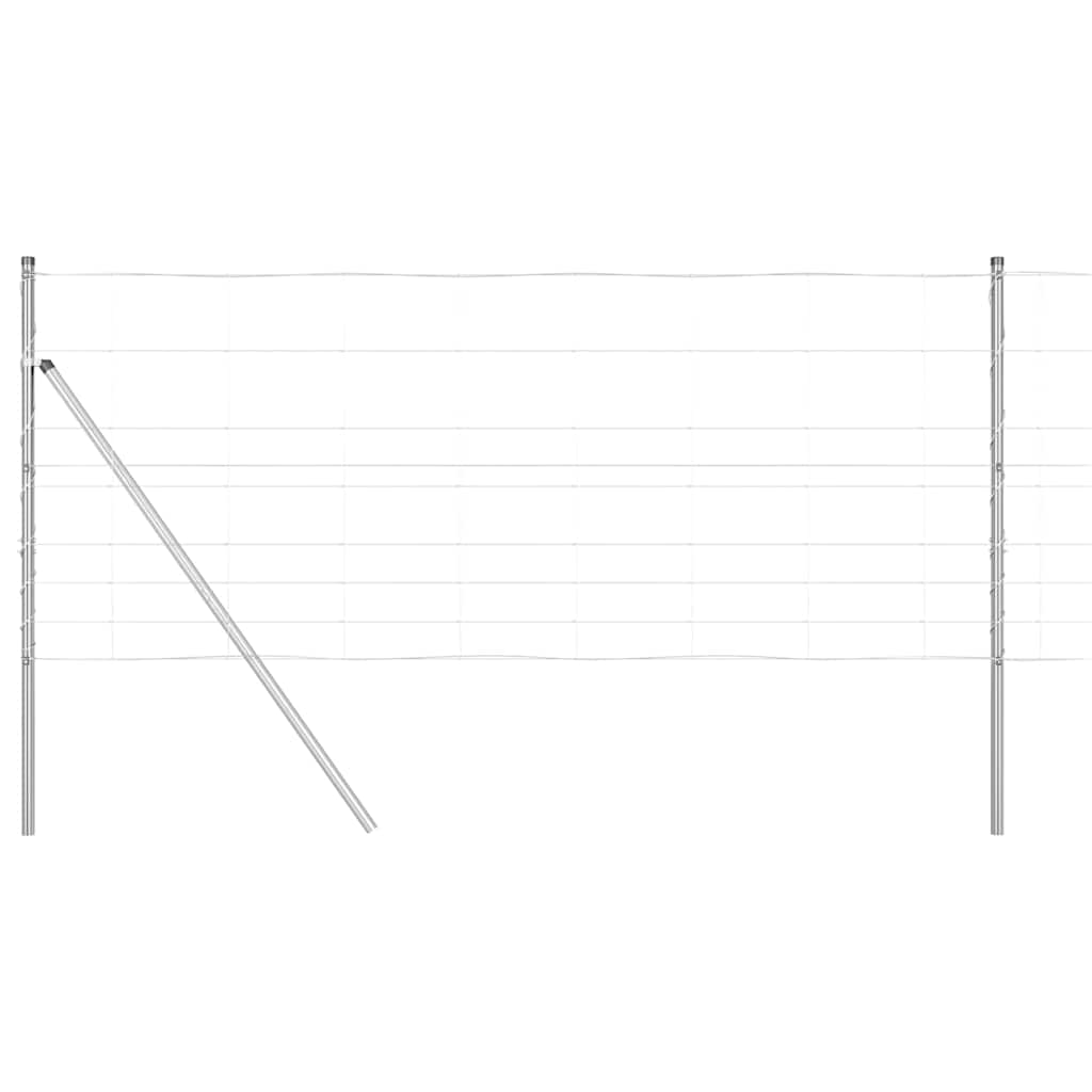 Palo della recinzione Zincato 25 x 1 m Acciaio