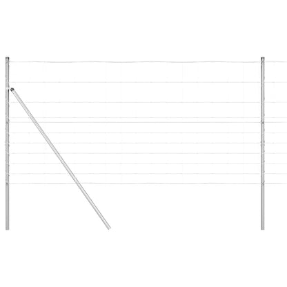 Palo della recinzione Zincato 25 x 1,2 m Acciaio