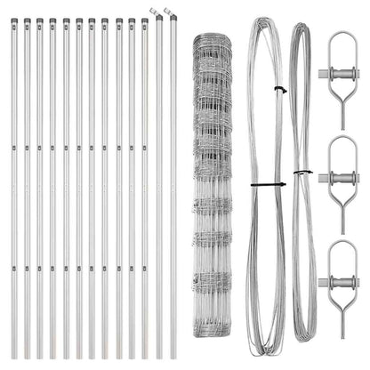 Palo della recinzione Zincato 25 x 1,2 m Acciaio