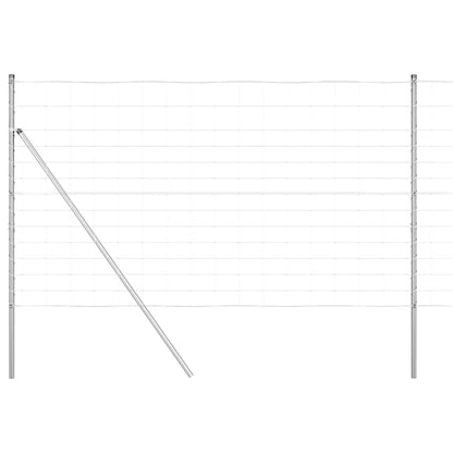 Palo della recinzione Zincato 25 x 1,4 m Acciaio