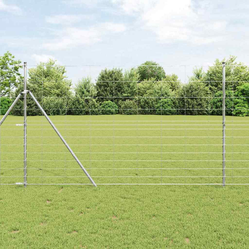 Palo della recinzione Zincato 25 x 1,5 m Acciaio