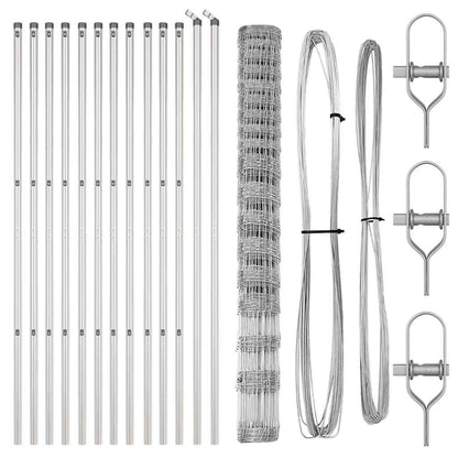Palo della recinzione Zincato 25 x 1,5 m Acciaio