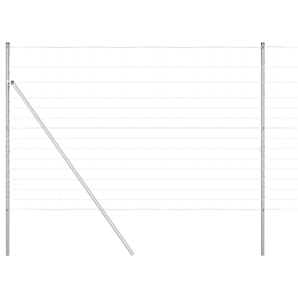 Palo della recinzione Zincato 25 x 1,6 m Acciaio