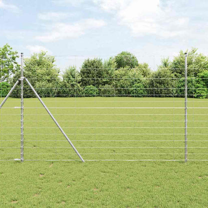 Palo della recinzione Zincato 25 x 1,6 m Acciaio