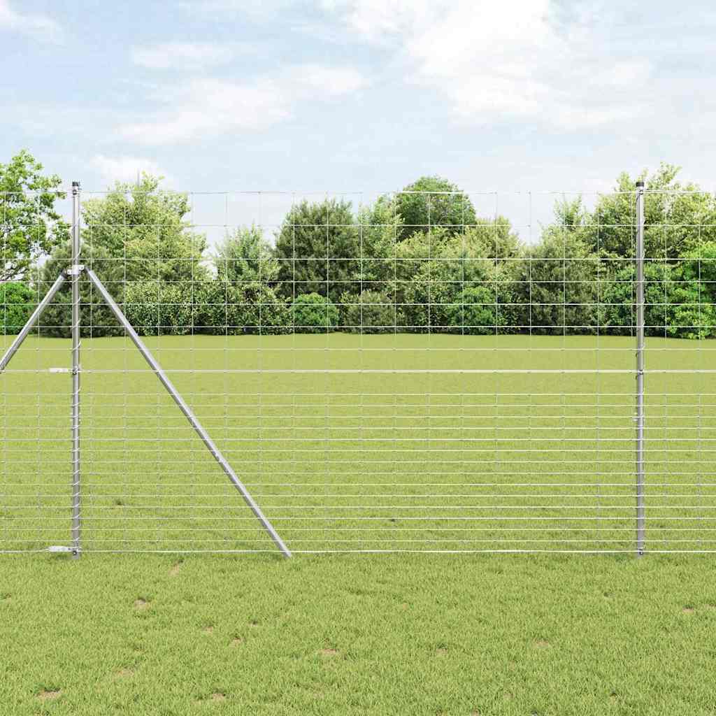 Palo della recinzione Zincato 25 x 1,6 m Acciaio