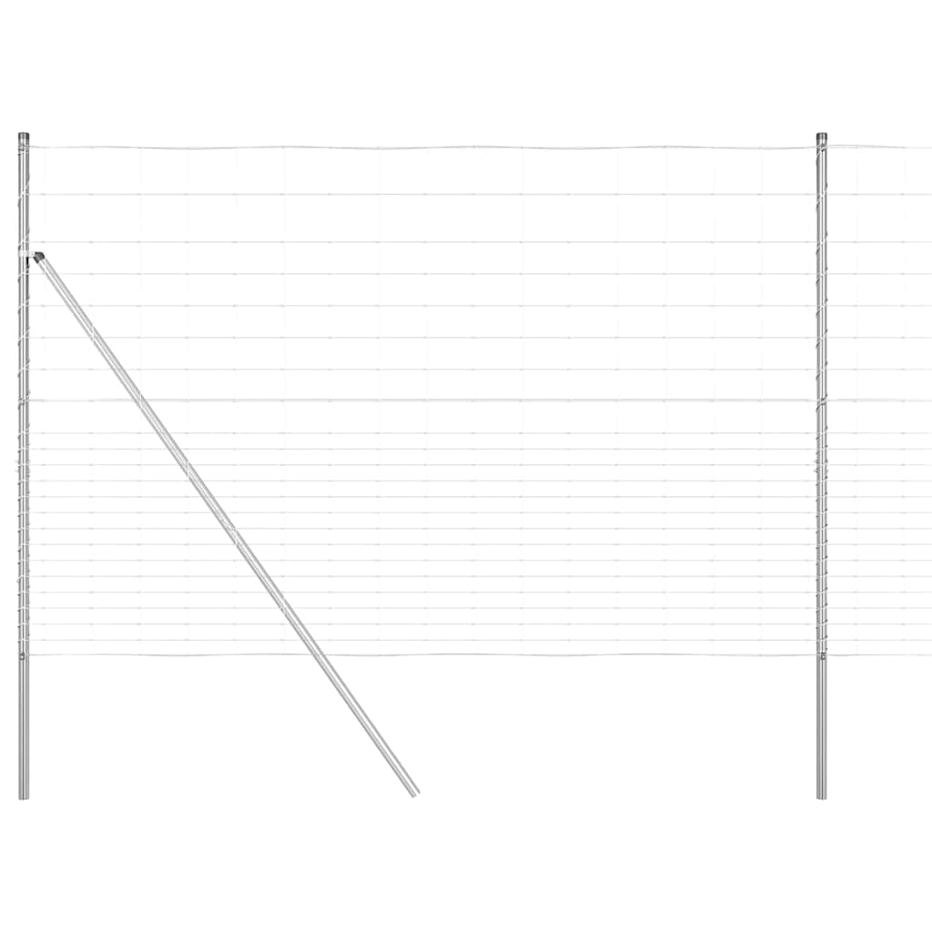 Palo della recinzione Zincato 25 x 1,6 m Acciaio