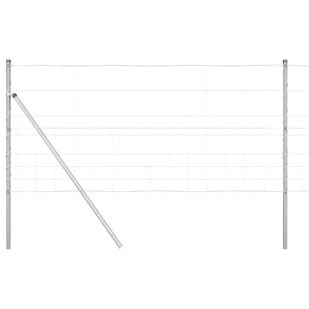 Palo della recinzione Zincato 50 x 1 m Acciaio
