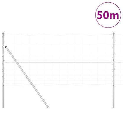 Palo della recinzione Zincato 50 x 1 m Acciaio