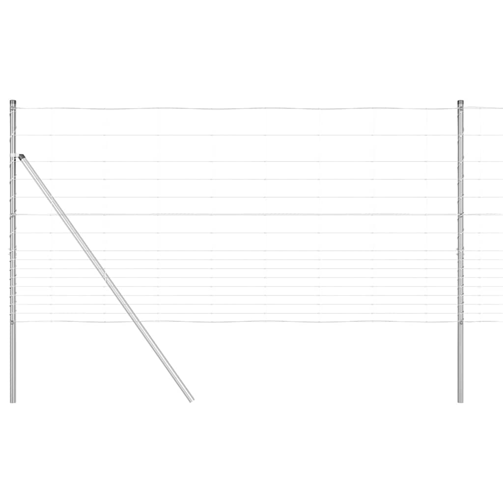 Palo della recinzione Zincato 50 x 1,2 m Acciaio