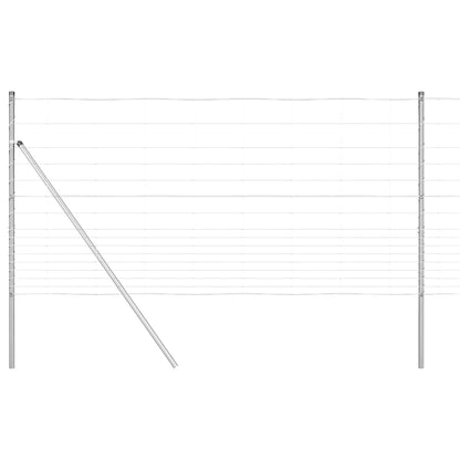 Palo della recinzione Zincato 50 x 1,2 m Acciaio