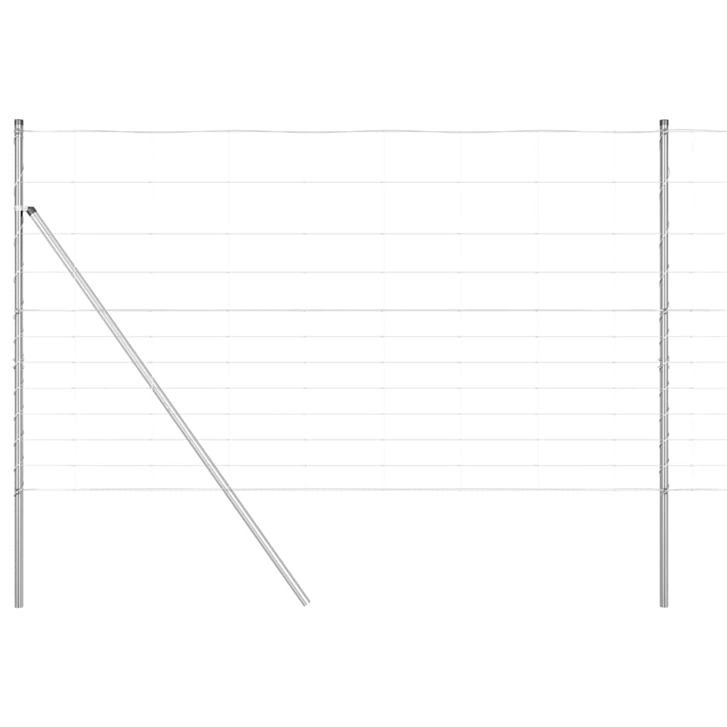 Palo della recinzione Zincato 50 x 1,4 m Acciaio