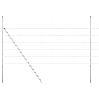 Palo della recinzione Zincato 50 x 1,4 m Acciaio