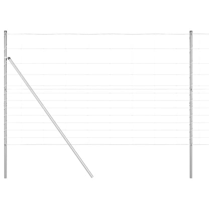 Palo della recinzione Zincato 50 x 1,5 m Acciaio