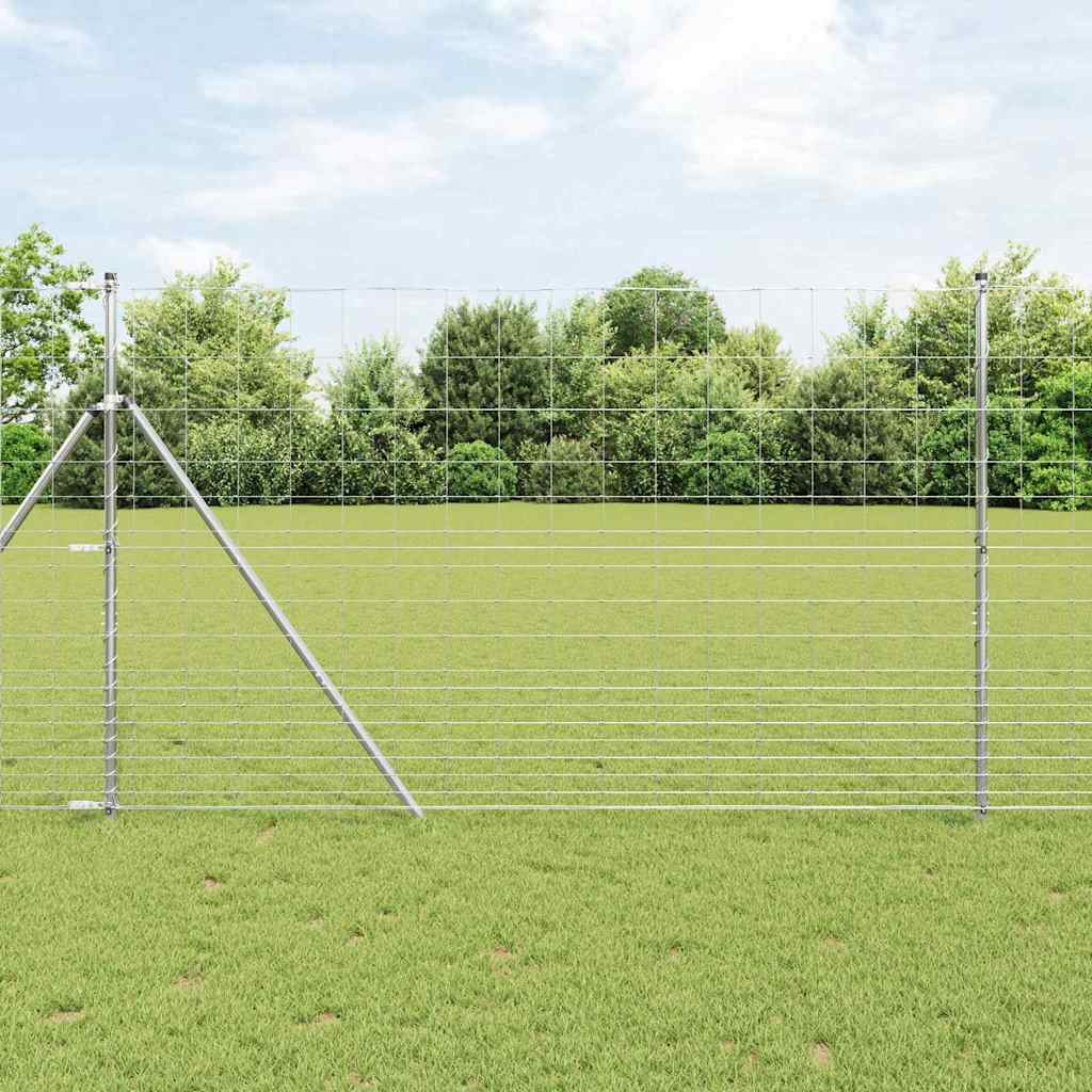 Palo della recinzione Zincato 50 x 1,5 m Acciaio