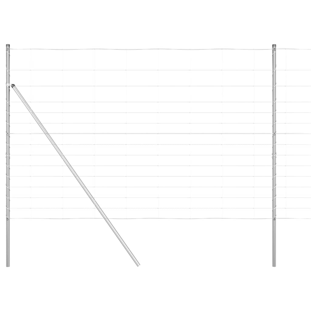 Palo della recinzione Zincato 50 x 1,6 m Acciaio