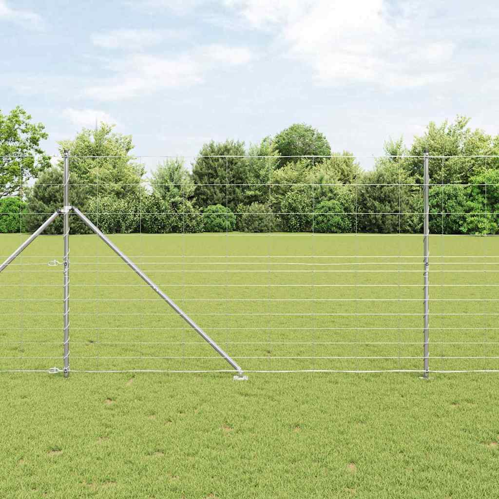 Palo della recinzione Zincato 25 x 1,5 m Acciaio