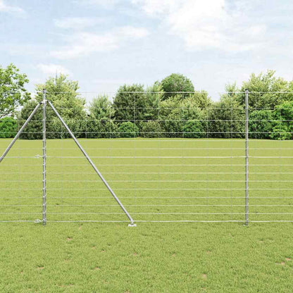 Palo della recinzione Zincato 50 x 1,6 m Acciaio