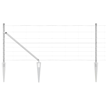 Palo della recinzione Zincato 100 x 0,8 m Acciaio
