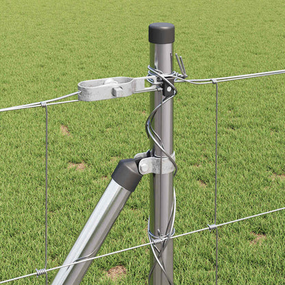 Palo della recinzione Zincato 25 x 0,8 m Acciaio