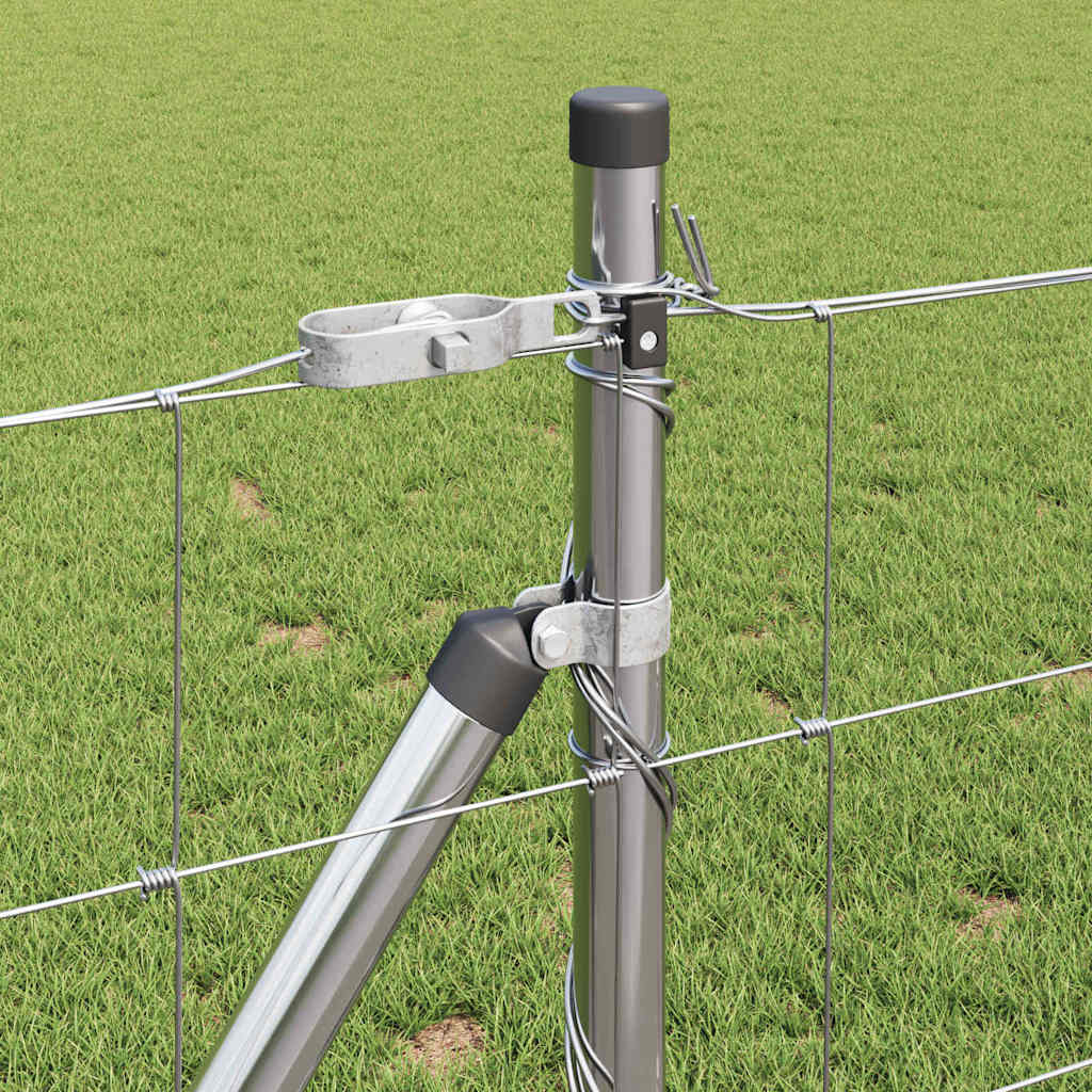 Palo della recinzione Zincato 25 x 0,8 m Acciaio