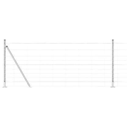 Palo della recinzione Zincato 25 x 1 m Acciaio