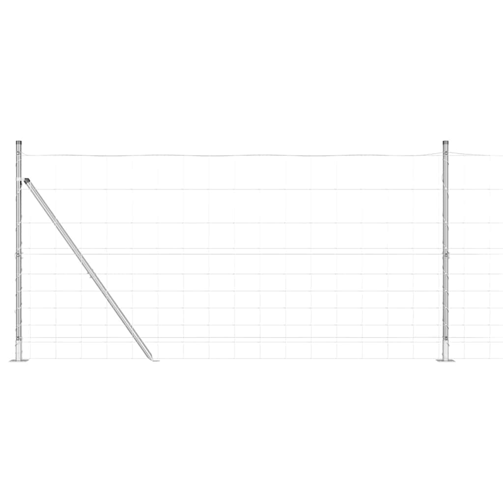 Palo della recinzione Zincato 25 x 1,2 m Acciaio