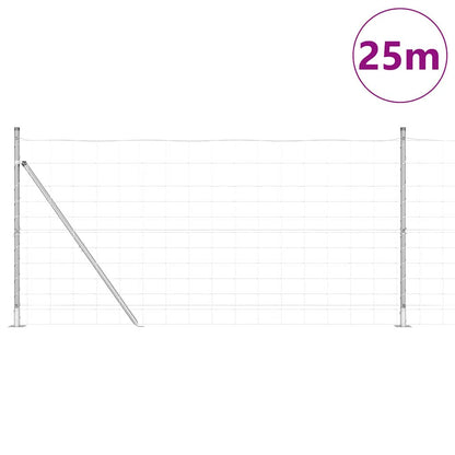Palo della recinzione Zincato 25 x 1,2 m Acciaio