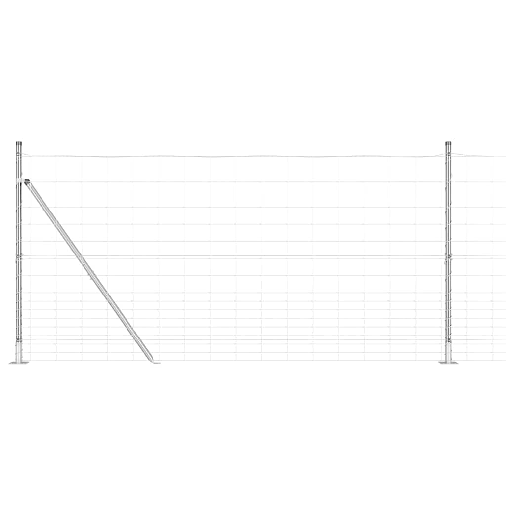 Palo della recinzione Zincato 25 x 1,2 m Acciaio