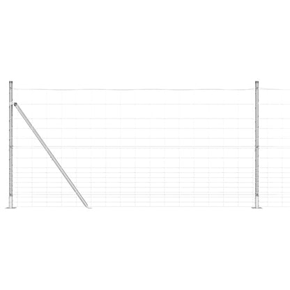 Palo della recinzione Zincato 25 x 1,2 m Acciaio