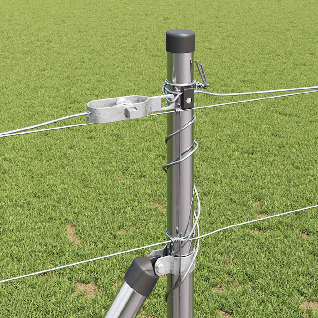 Palo della recinzione Zincato 25 x 1,2 m Acciaio
