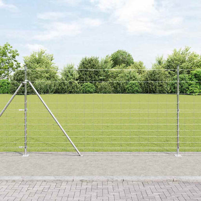 Palo della recinzione Zincato 25 x 1,4 m Acciaio