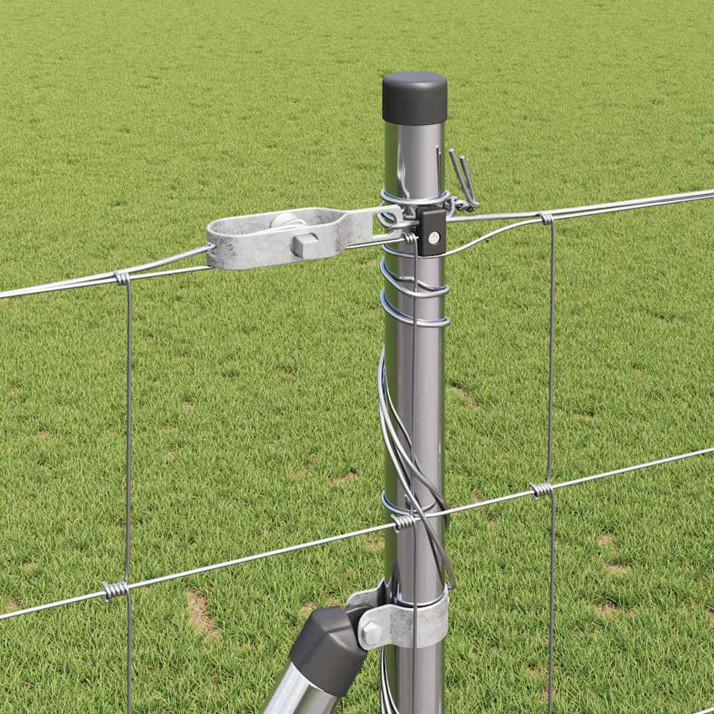 Palo della recinzione Zincato 25 x 1,4 m Acciaio