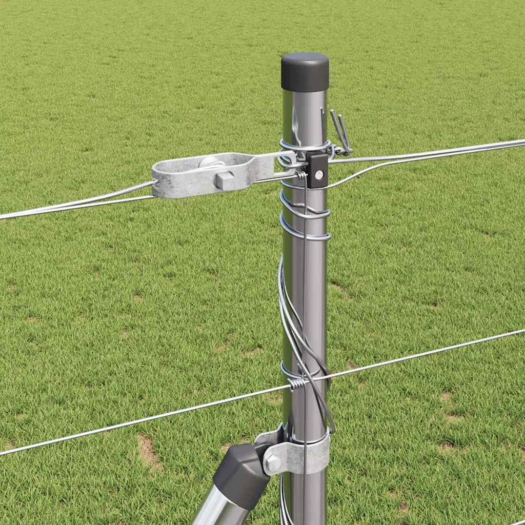 Palo della recinzione Zincato 25 x 1,4 m Acciaio