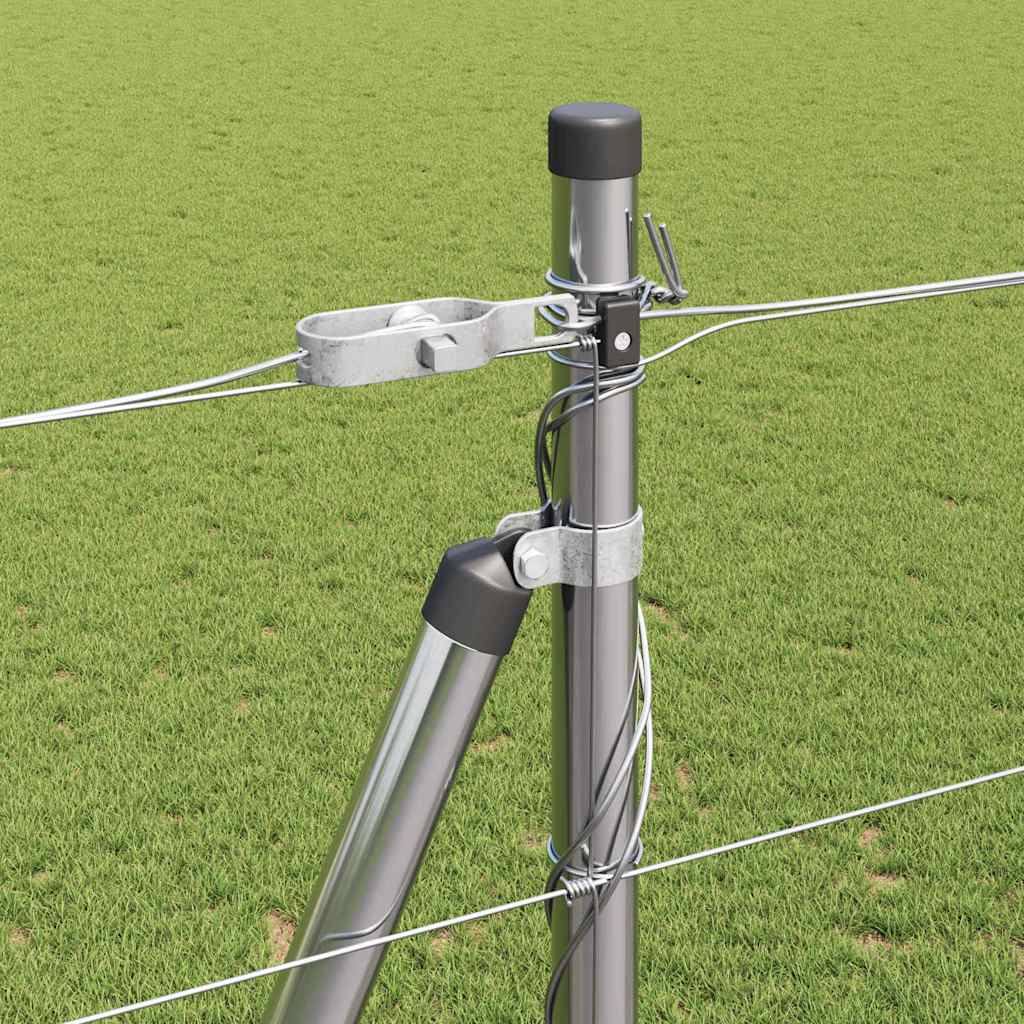 Palo della recinzione Zincato 25 x 1,5 m Acciaio