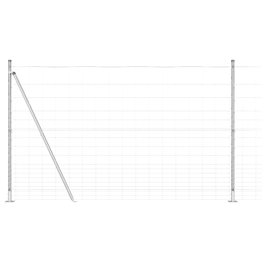 Palo della recinzione Zincato 25 x 1,5 m Acciaio