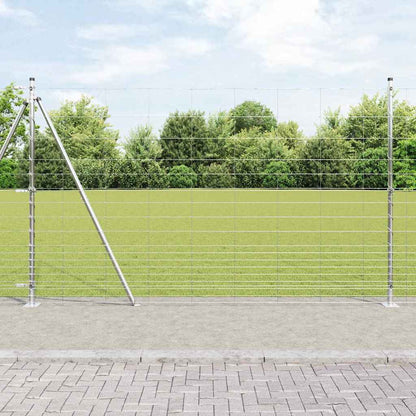 Palo della recinzione Zincato 25 x 1,5 m Acciaio