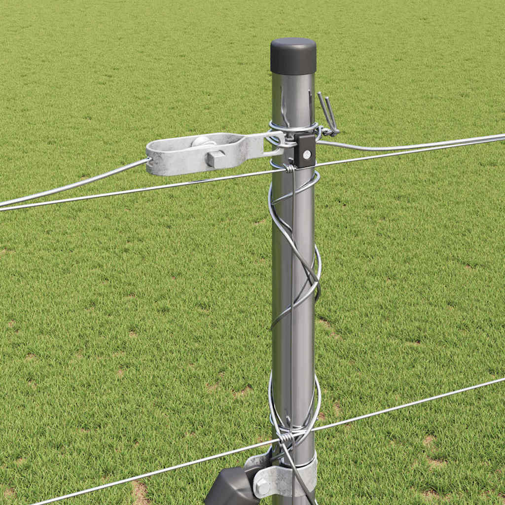 Palo della recinzione Zincato 25 x 1,6 m Acciaio