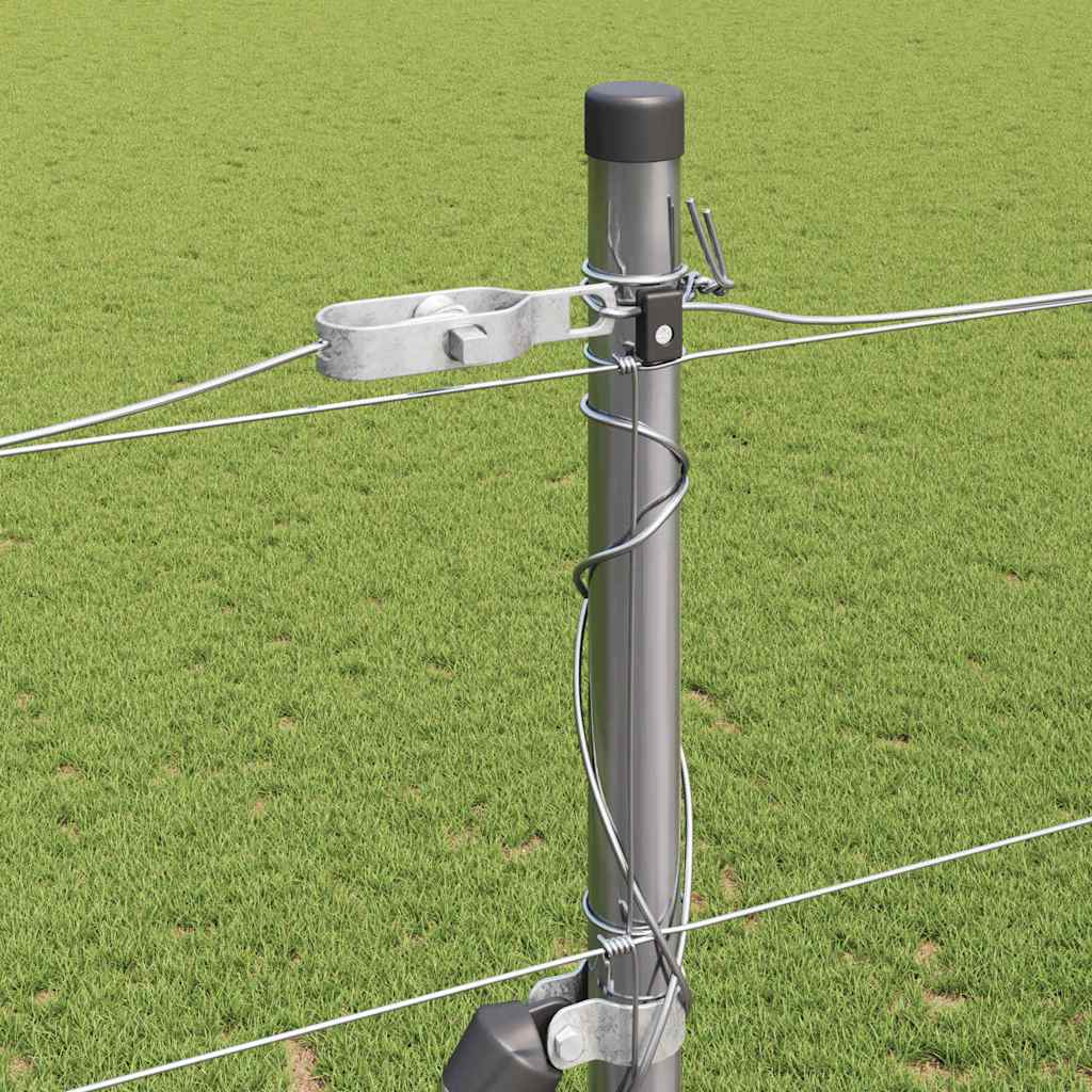 Palo della recinzione Zincato 25 x 1,6 m Acciaio