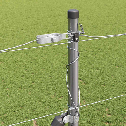 Palo della recinzione Zincato 25 x 1,6 m Acciaio