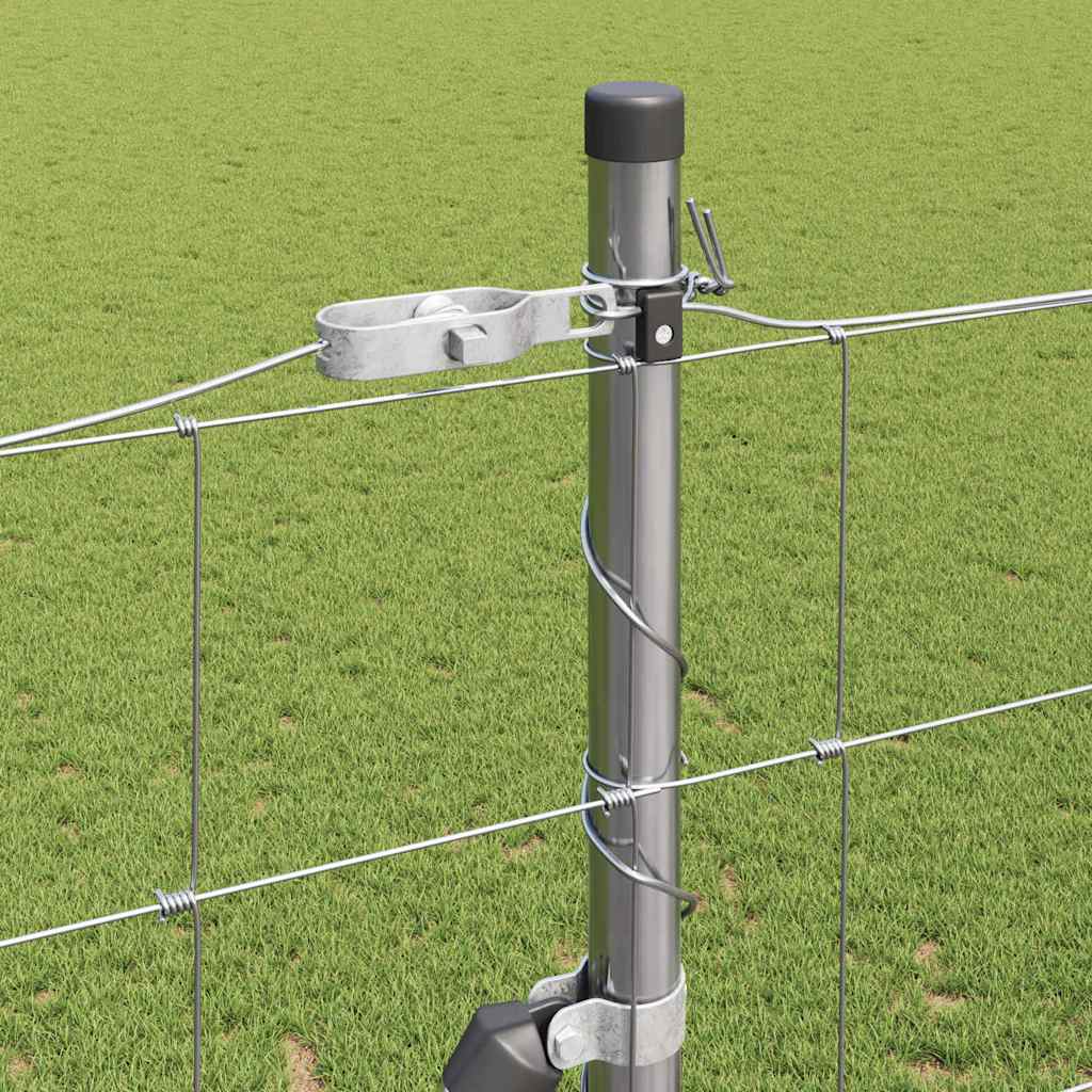 Palo della recinzione Zincato 25 x 1,6 m Acciaio