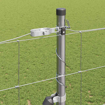 Palo della recinzione Zincato 25 x 1,6 m Acciaio