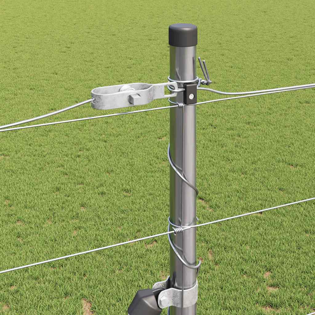 Palo della recinzione Zincato 25 x 1,6 m Acciaio